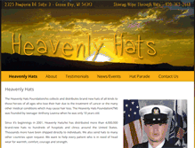 Tablet Screenshot of heavenlyhats.org
